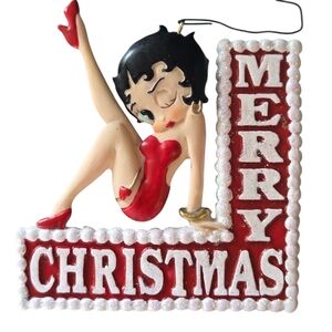 Vintage 1999 Betty Boop Merry Christmas Oranment
